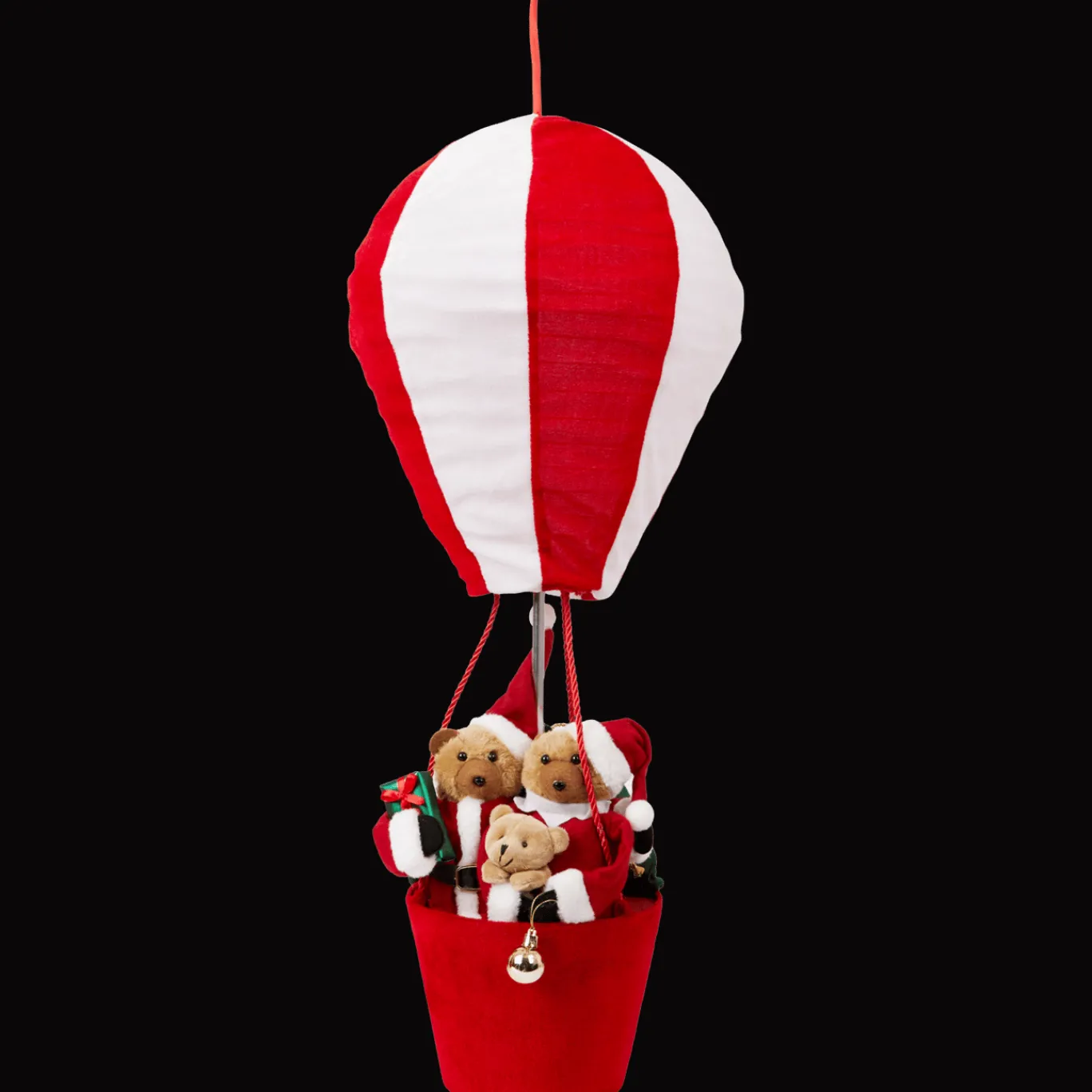 Action Personnages de Noël dans une montgolfière* Décoration Saisonnière