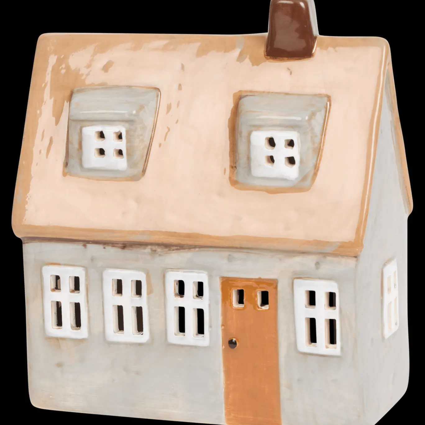 Action Petite maison en céramique Home Accents* Décoration Saisonnière
