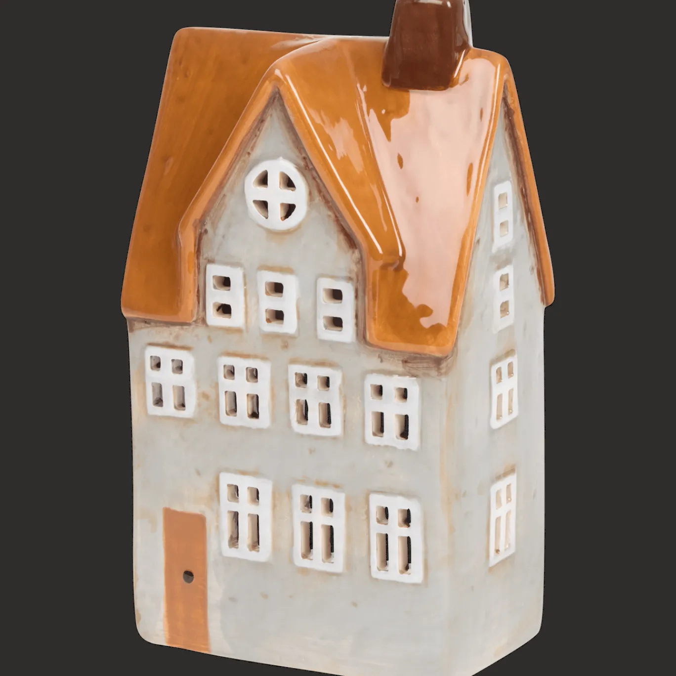 Action Petite maison en céramique Home Accents* Décoration Saisonnière