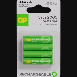 GP Piles rechargeables AAA* Piles