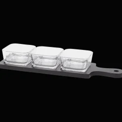 Action Planche de service avec plats* Plateaux
