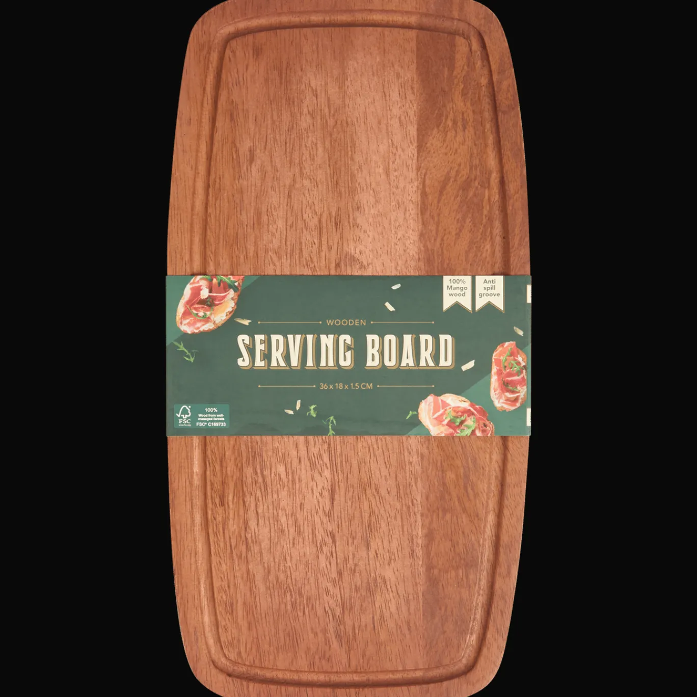 Action Planche de service en bois* Plateaux