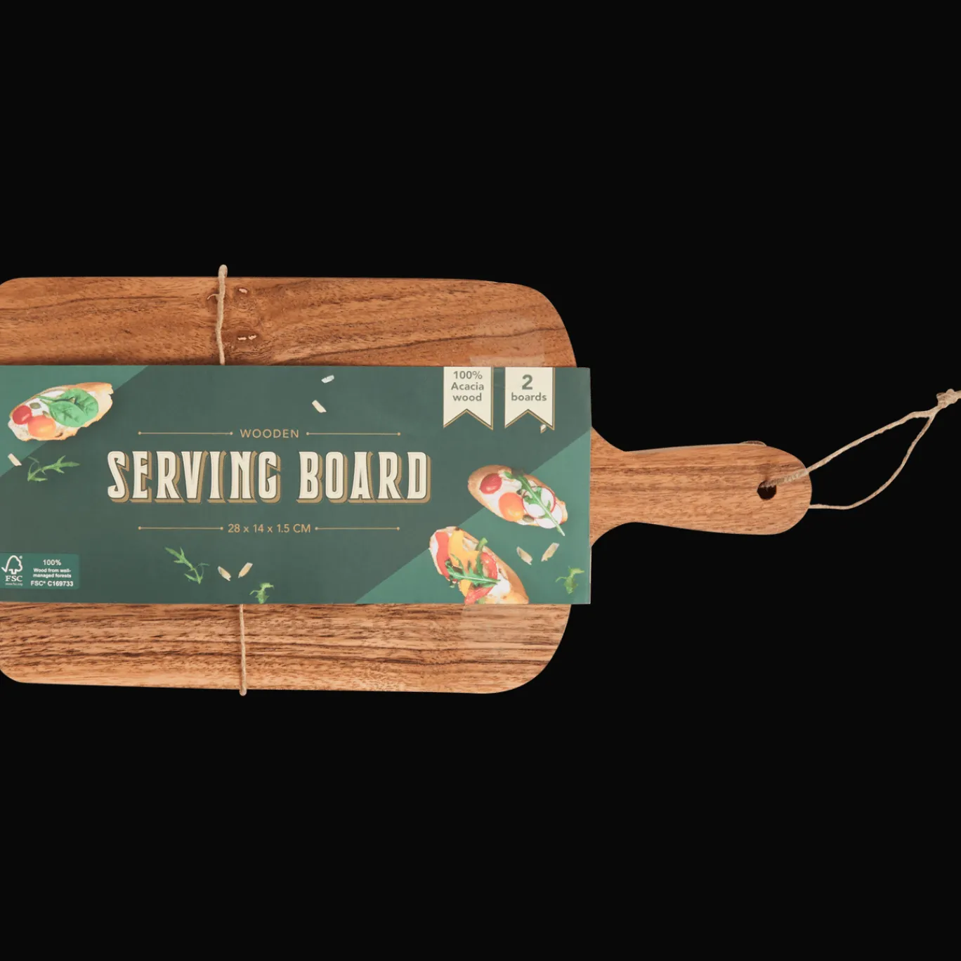 Action Planches de service en bois* Plateaux