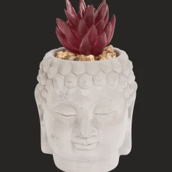 Action Plante artificielle dans un cache-pot Bouddha* Pots De Fleurs