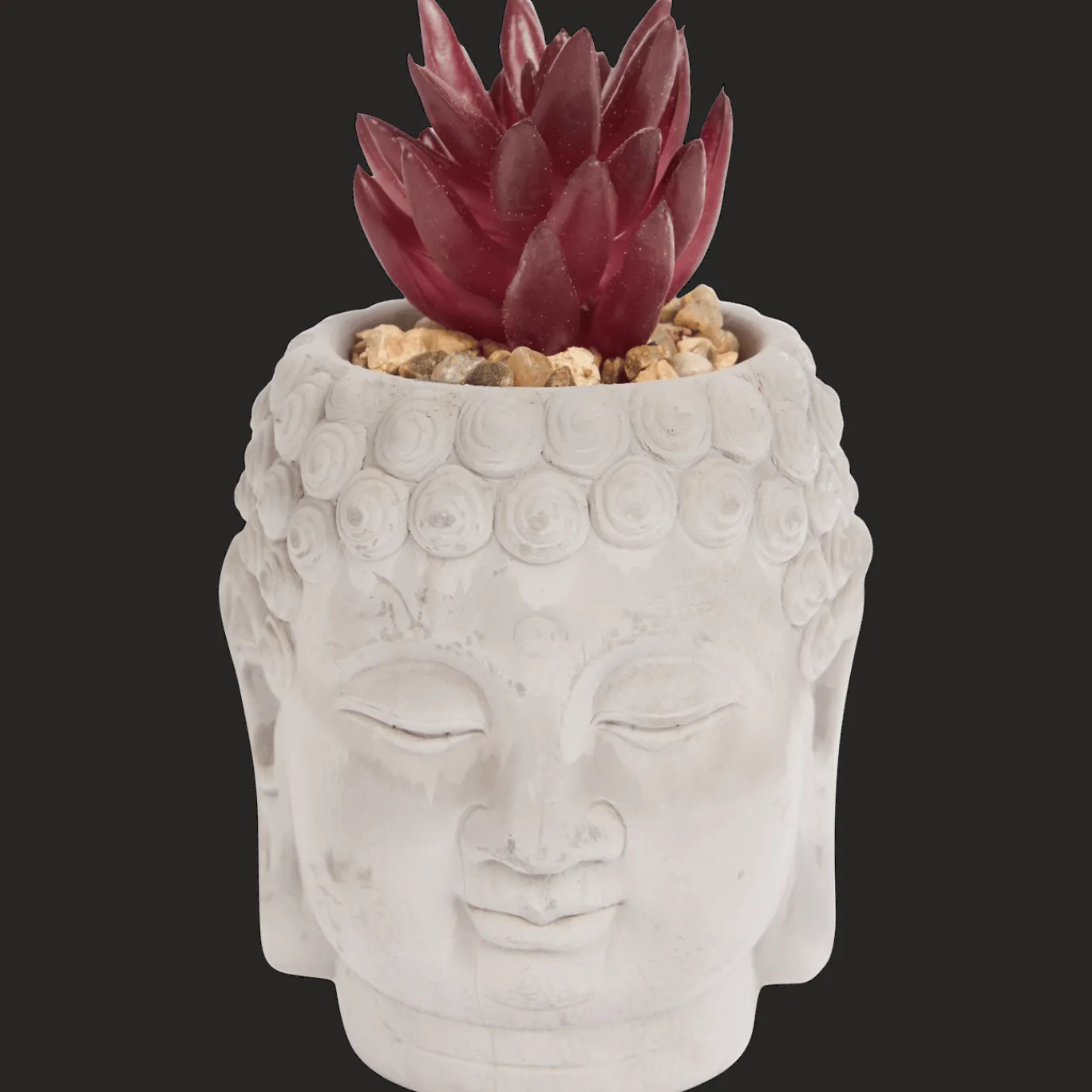 Action Plante artificielle dans un cache-pot Bouddha* Pots De Fleurs