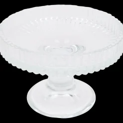 Action Plat en verre sur pied* Conserver Et Emporter