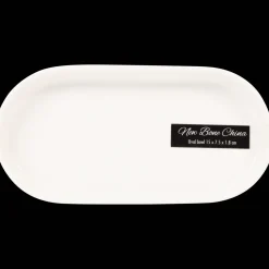 Action Plat ovale en porcelaine* Plateaux
