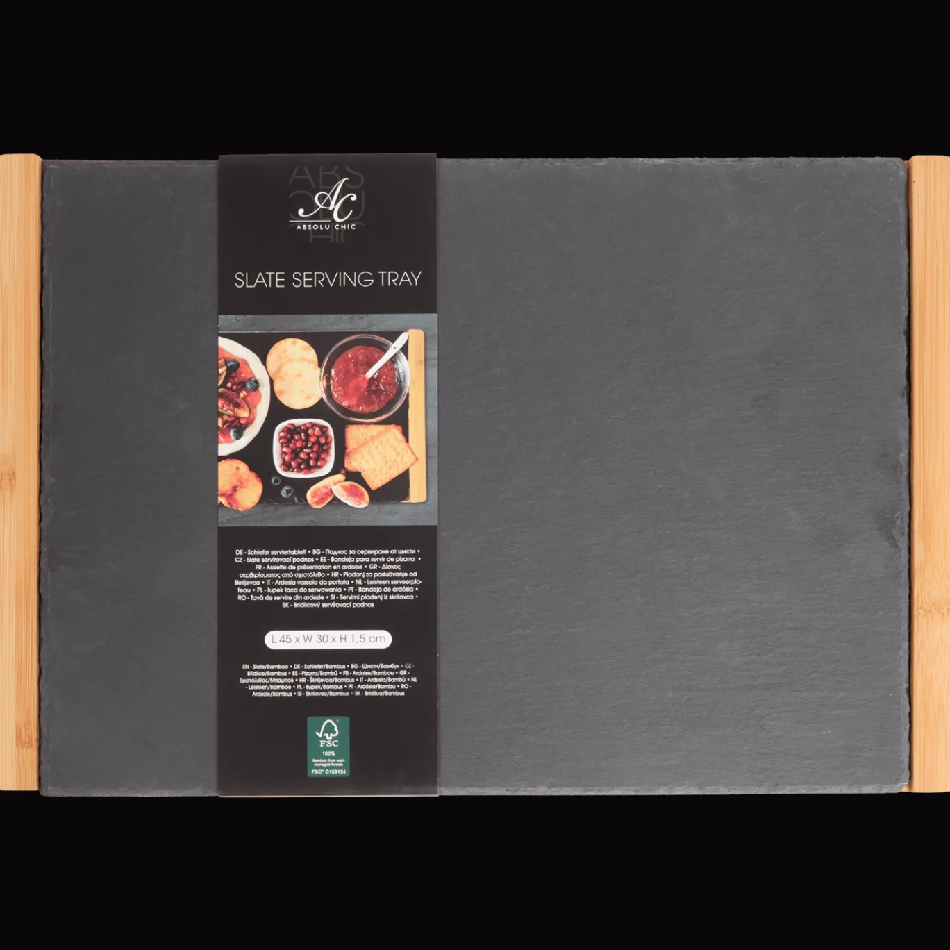 Action Plateau de service avec ardoise Absolu Chic* Plateaux