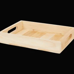 Action Plateau en teck* Accessoires Pour La Maison