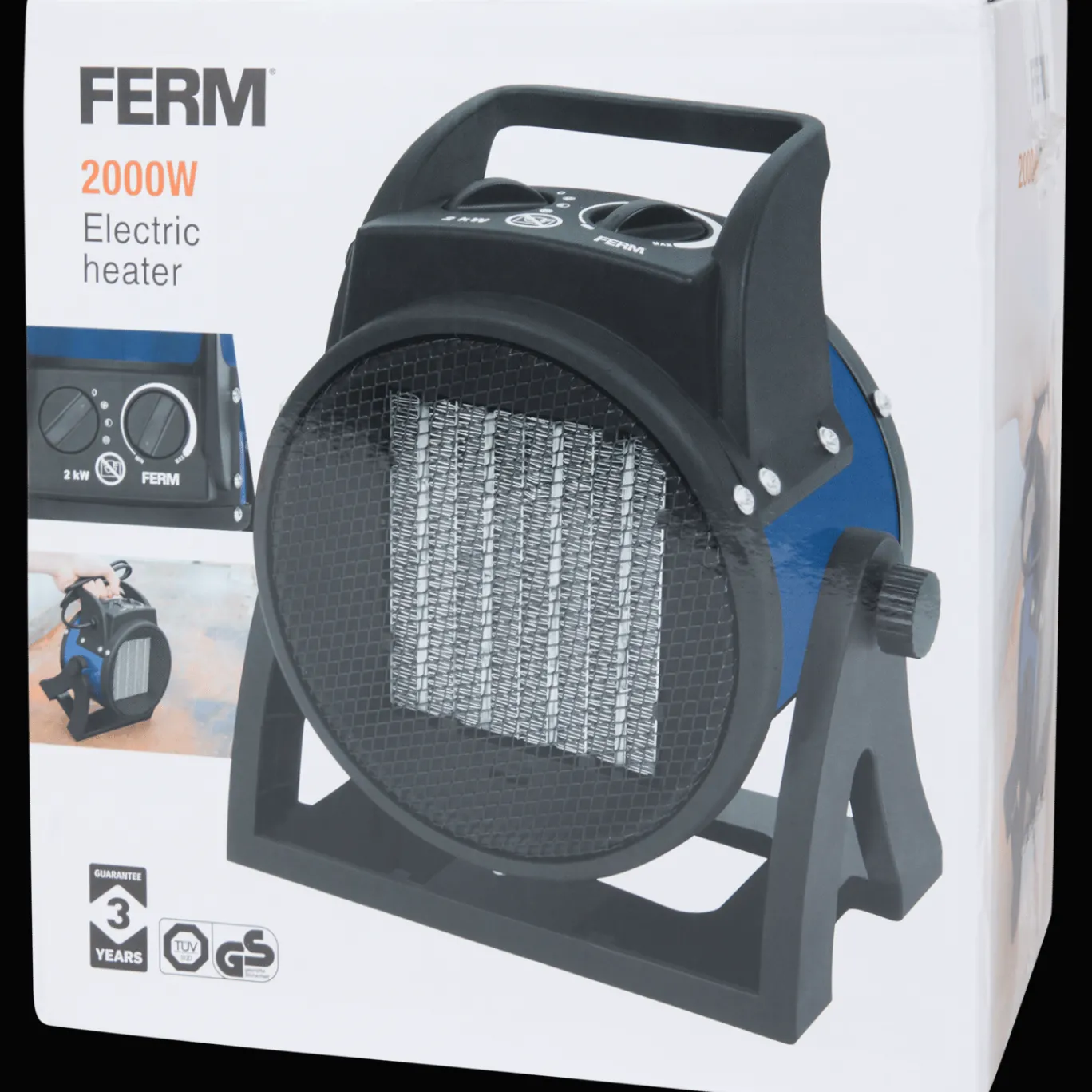 FERM Poêle électrique* Ventilateurs