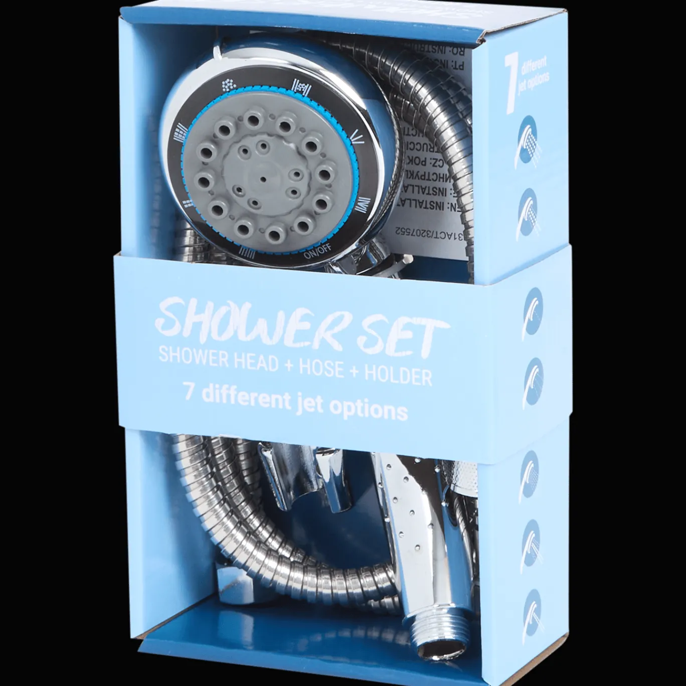 Cascata Pommeau de douche avec flexible* Accessoires Pour Salle De Bains Et Toilettes