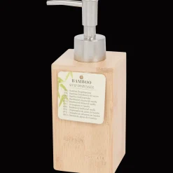 Action Pompe à savon en bambou* Accessoires Pour Salle De Bains Et Toilettes