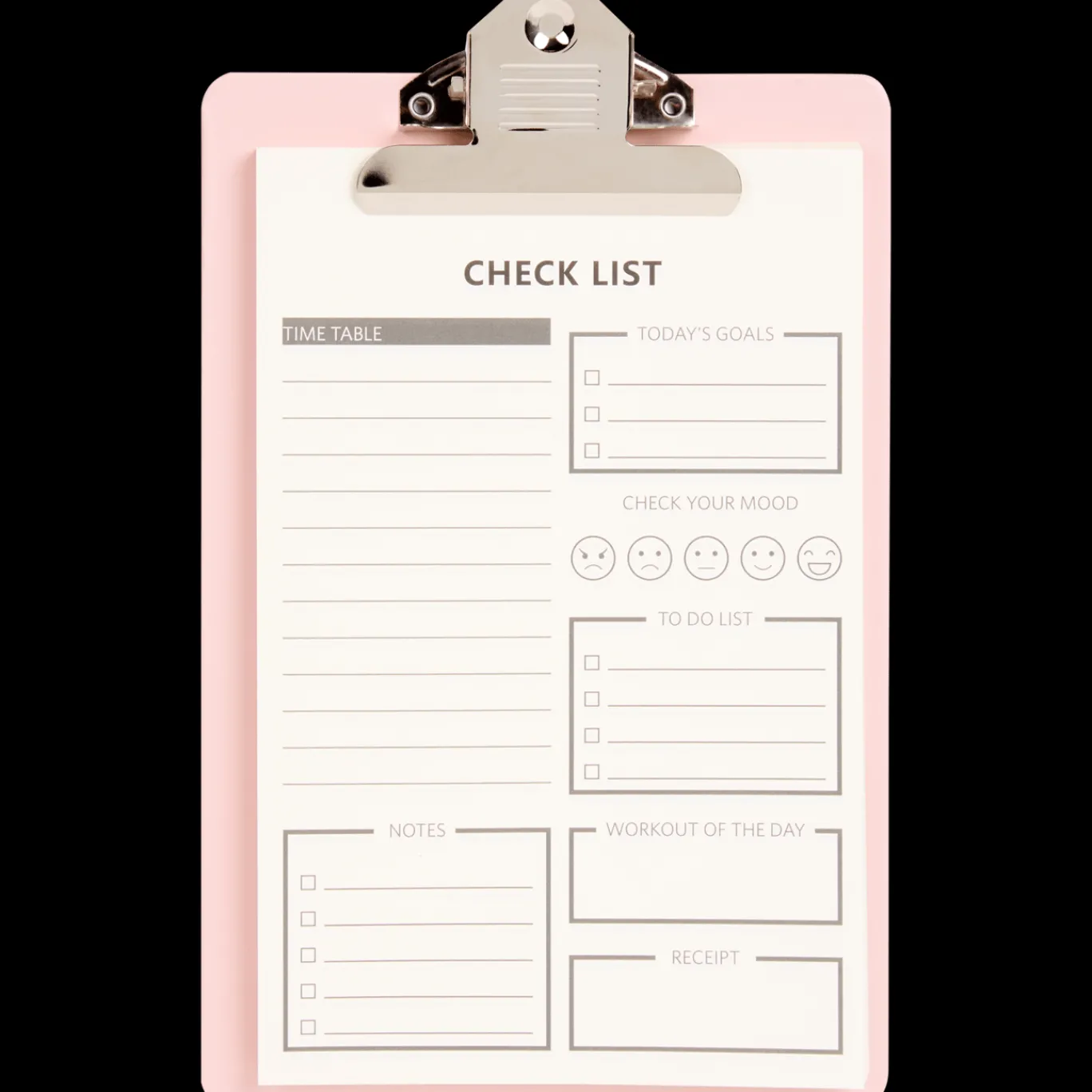 Action Porte-bloc avec check-lists* Agendas Et Calendriers
