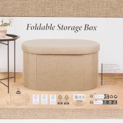 Action Pouf de rangement en teddy* Accessoires Pour La Maison