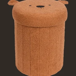 Action Pouf de rangement pliable en tissu teddy* Accessoires Pour La Maison