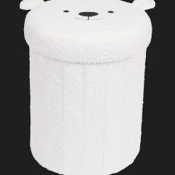 Action Pouf de rangement pliable en tissu teddy* Accessoires Pour La Maison
