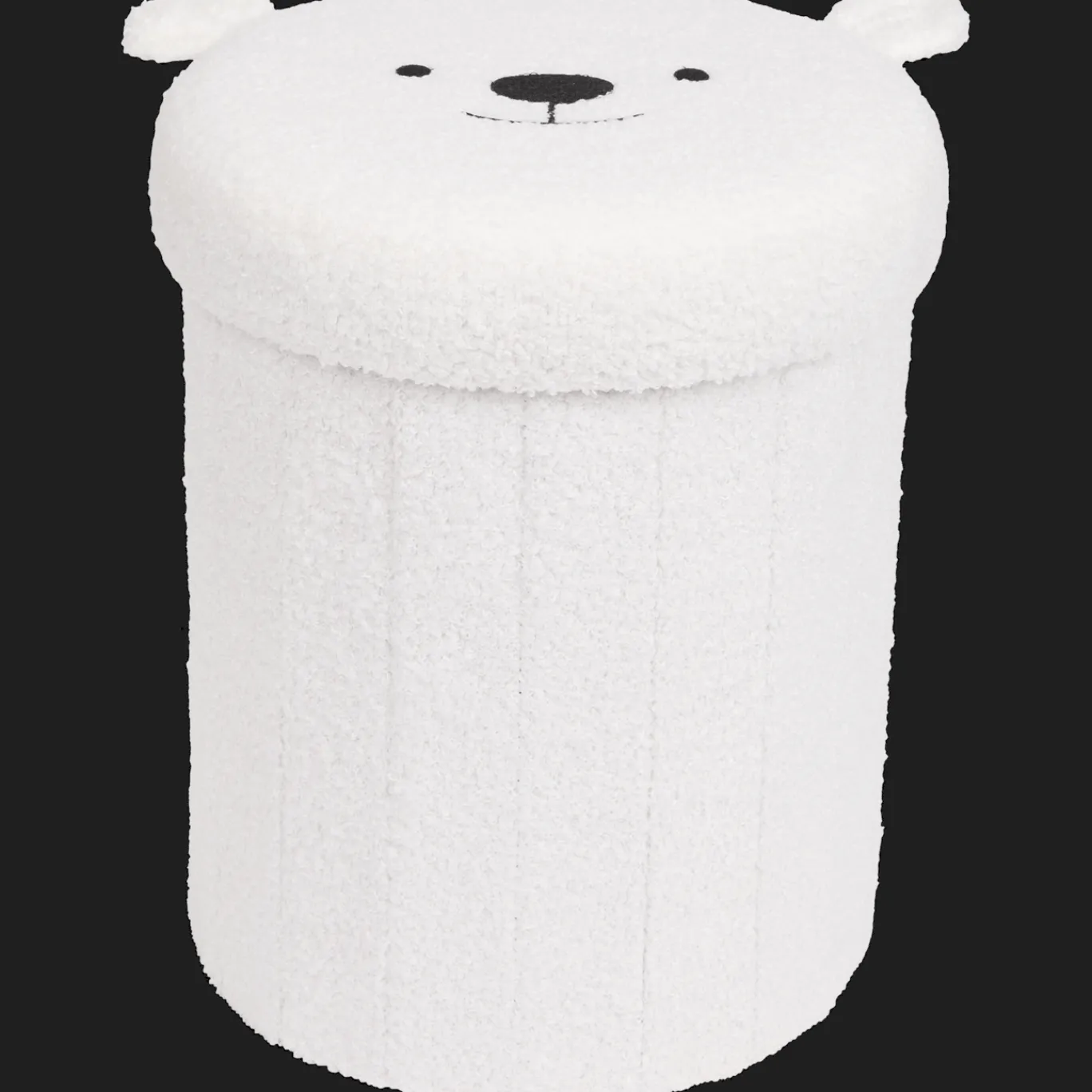 Action Pouf de rangement pliable en tissu teddy* Accessoires Pour La Maison