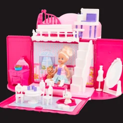 Action Poupée avec maison pliable* Jeux