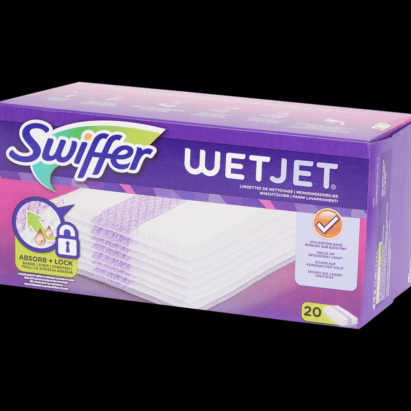 Swiffer Recharge de lingettes nettoyantes WetJet* Articles De Nettoyage