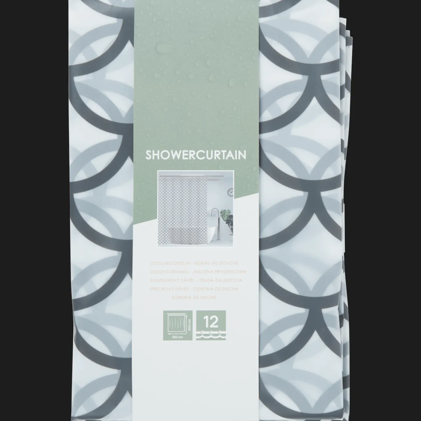 Action Rideau de douche* Accessoires Pour Salle De Bains Et Toilettes