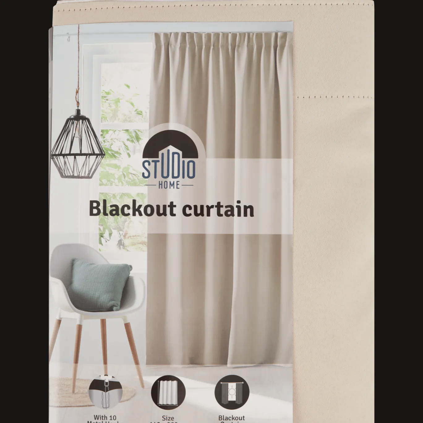 Studio Home Rideau occultant prêt-à-poser* Décoration Fenêtres