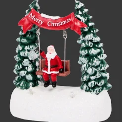 Magic Village Scène de Noël avec balançoire* Décoration Saisonnière