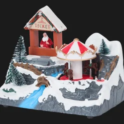 Magic Village Scène de Noël avec musique* Décoration Saisonnière