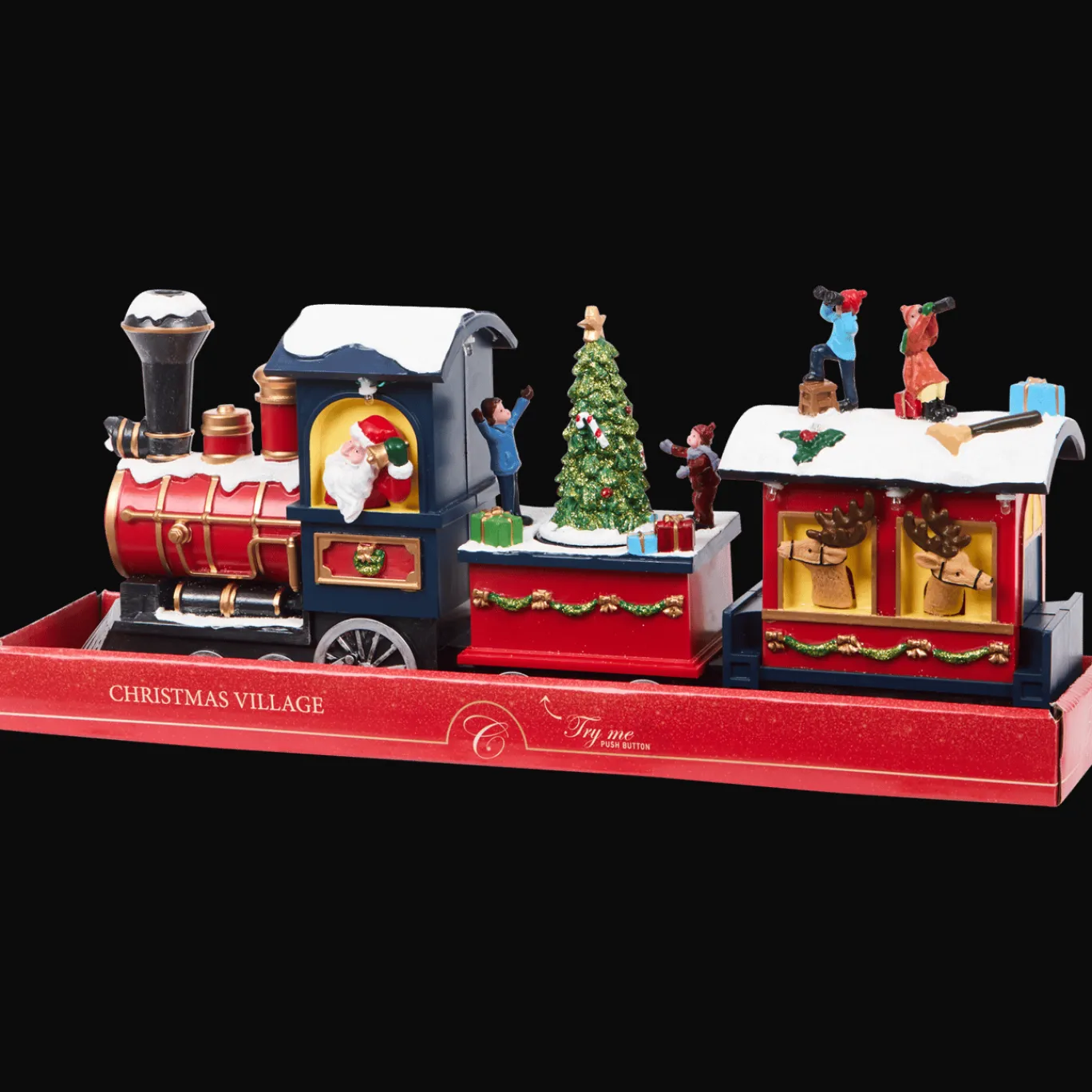 Action Scène de Noël train* Décoration Saisonnière