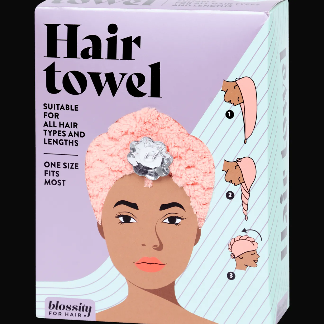 Action Serviette pour cheveux Blossity* Soins Capillaires