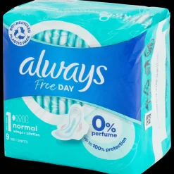 Always Serviettes hygiéniques Free Day Classique* Soins Corporels