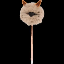 Action Stylo-bille avec pompon chat* Coloriage Et Dessin