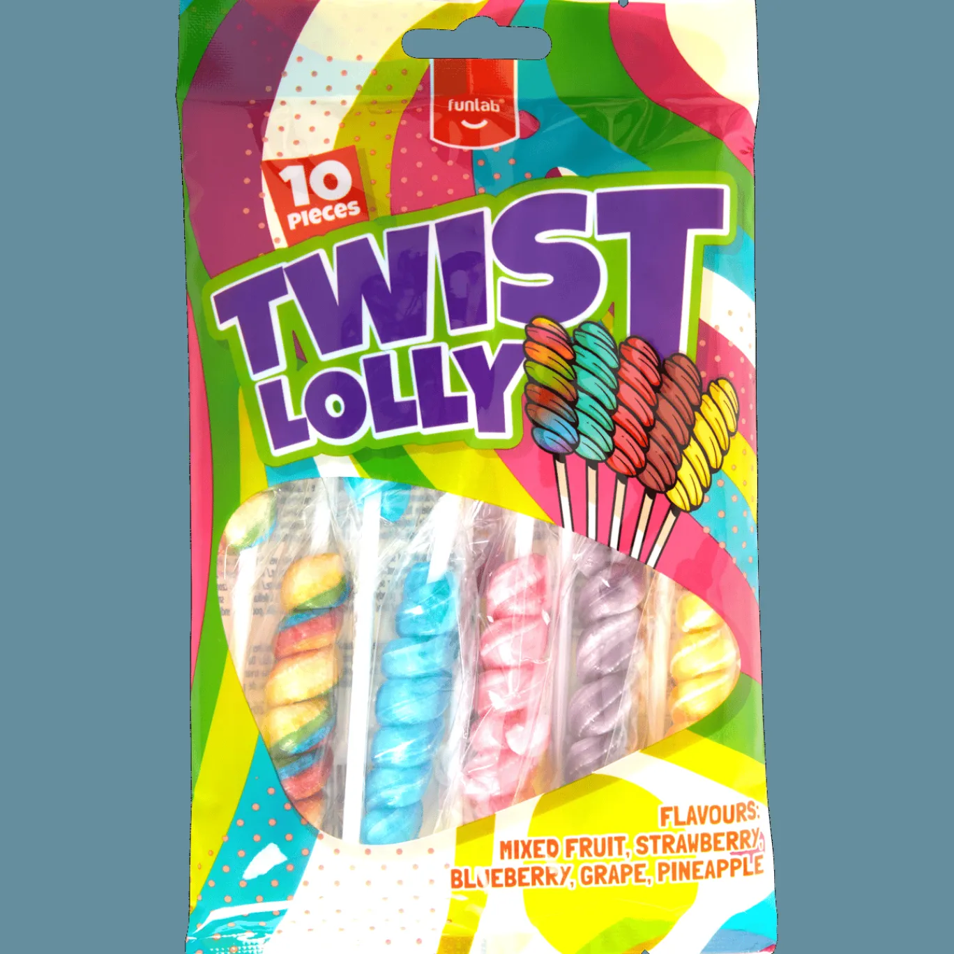 Action Sucettes Funlab Twist* Friandises Et Bonbons