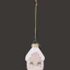 Action Suspension de Noël en verre* Décoration Saisonnière