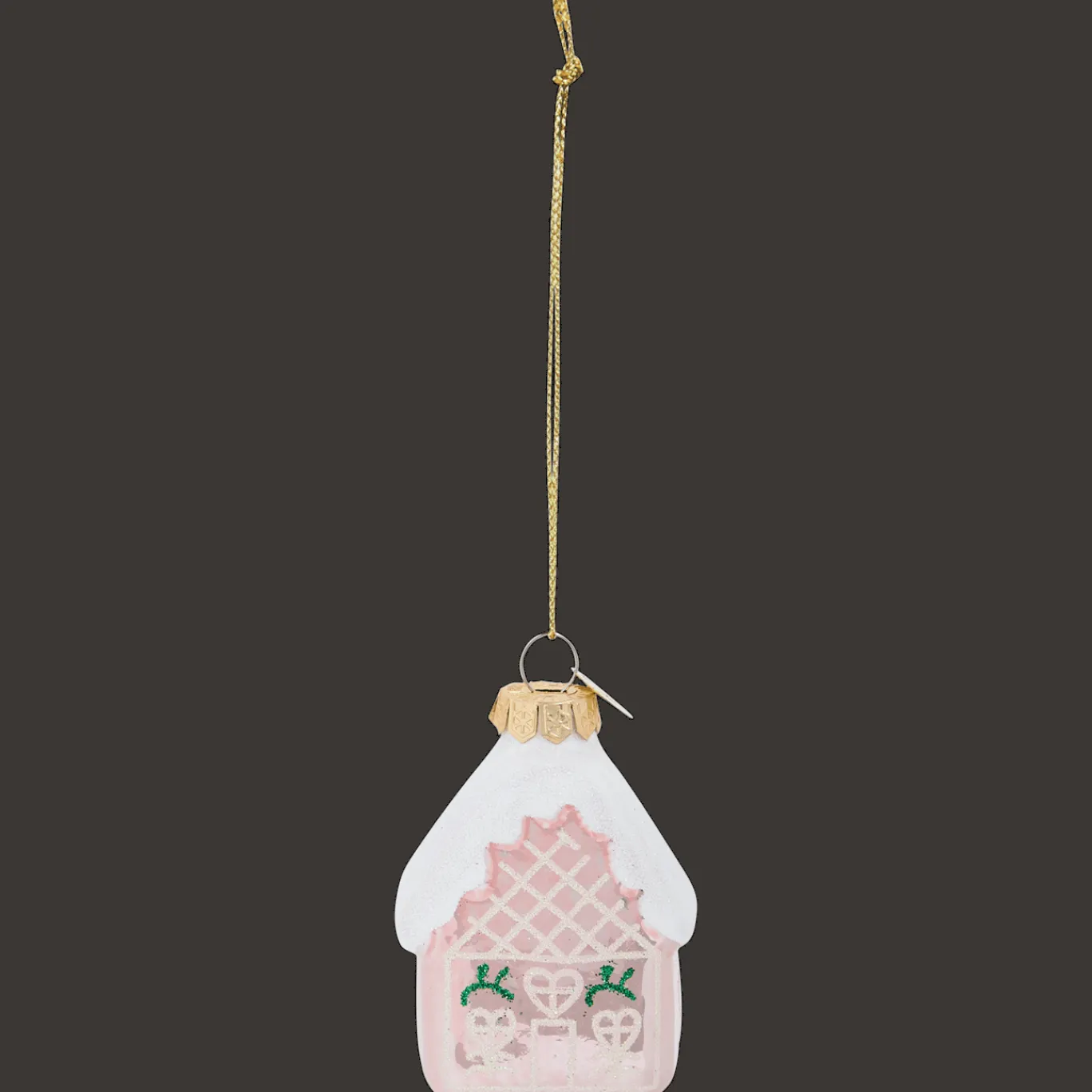 Action Suspension de Noël en verre* Décoration Saisonnière