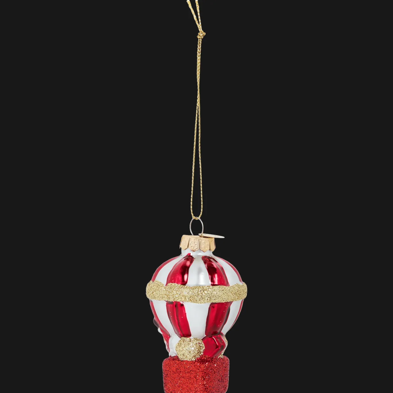 Action Suspension de Noël en verre* Décoration Saisonnière