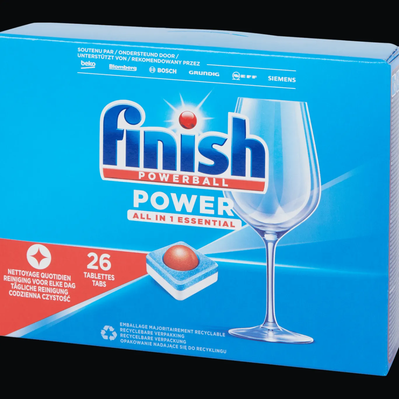 Finish Powerball Tablettes pour lave-vaisselle All-in-1 Power* Produits De Lessive Et Vaisselle