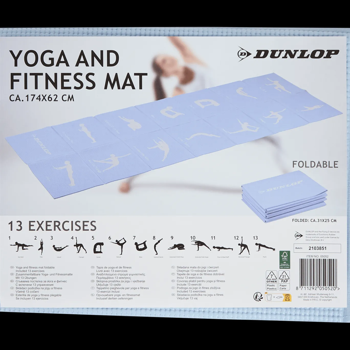 Dunlop Tapis de yoga et fitness* Tapis De Fitness Et Yoga