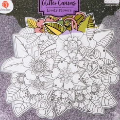 Action Toile à colorier pailletée DécoTime* Bricolage