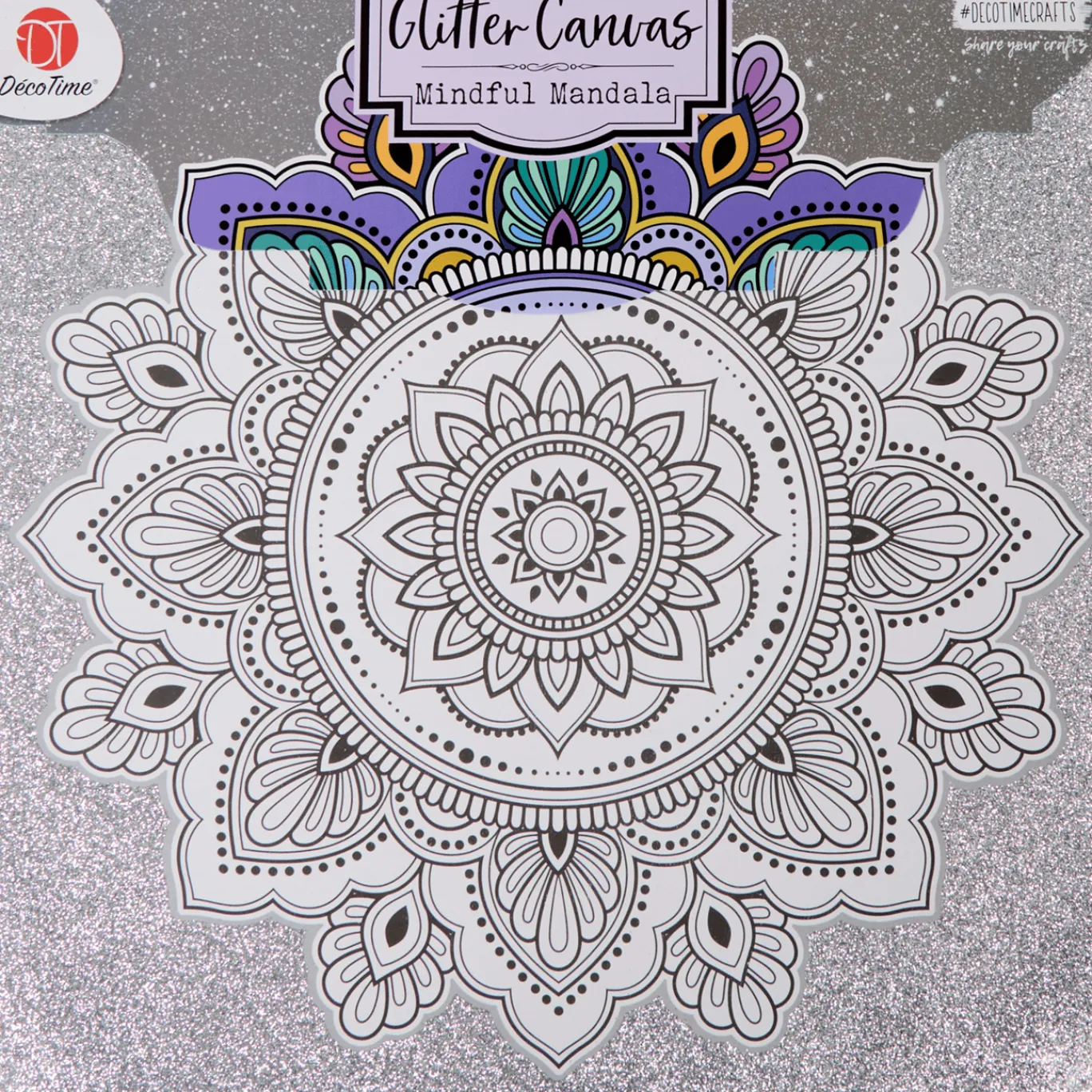 Action Toile à colorier pailletée DécoTime* Bricolage