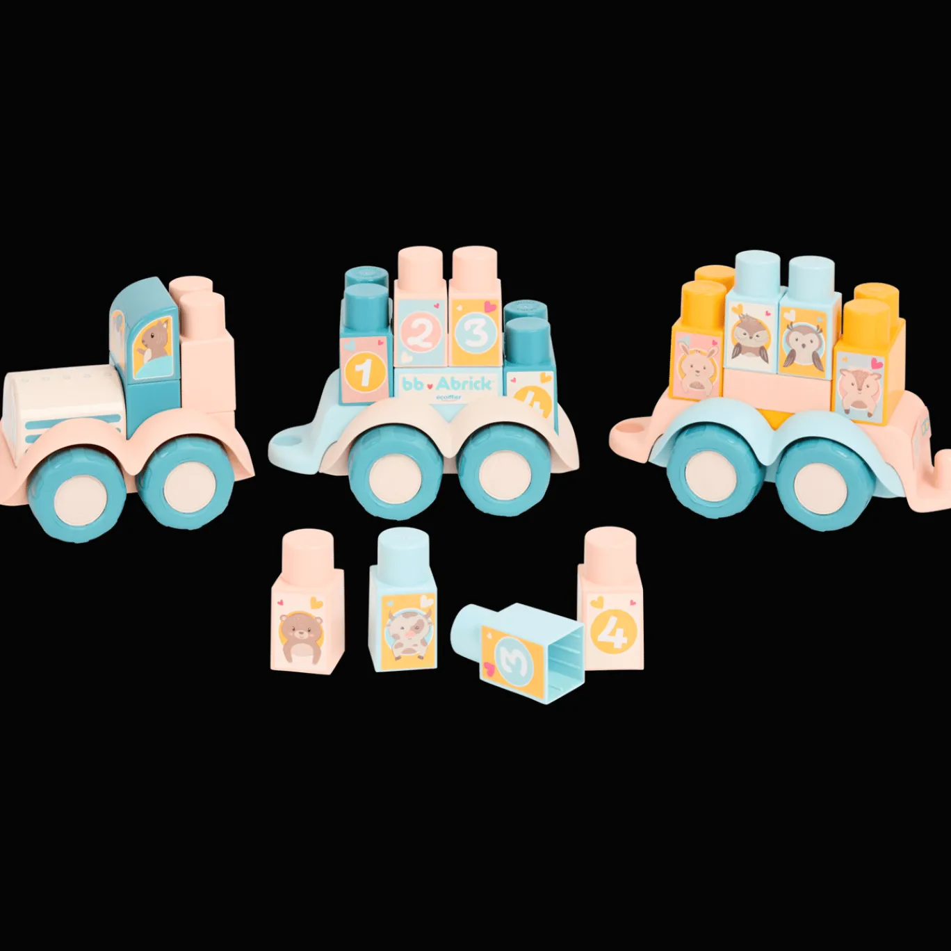 Écoiffier Train en bois avec blocs* Jouets En Bois