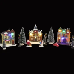 Action Village de Noël avec illuminations* Décoration Saisonnière